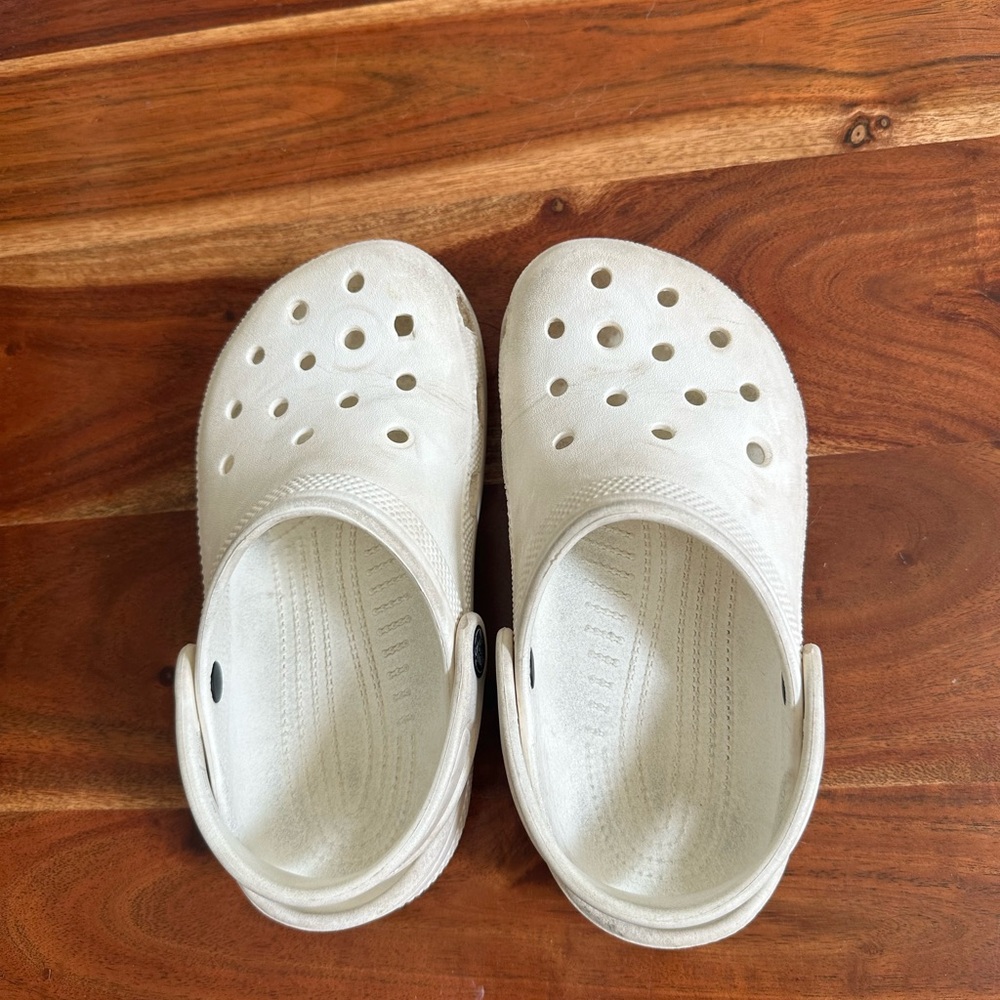 Kids White CROCS, Size 1